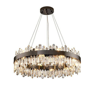 Modern Creative Fancy Design Black Crystal Chandelier