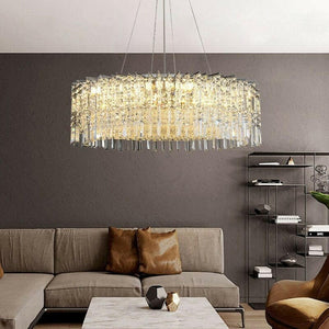 Modern Crystal Chrome/Gold LED Chandelier