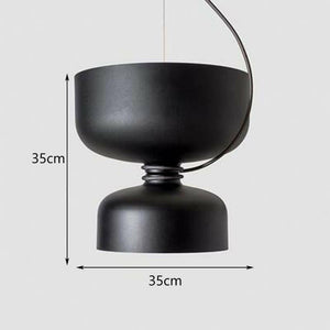 Modern Danish Designer Nordic Pendant Lamp with Wrought Iron Shade