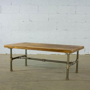 Modern Industrial Rectangular Coffee Table | Bright & Plus.