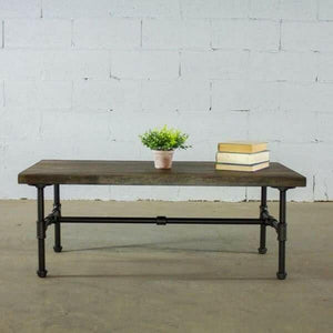 Modern Industrial Rectangular Coffee Table | Bright & Plus.