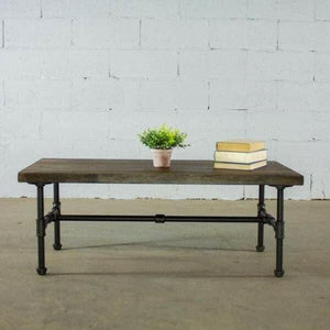 Modern Industrial Rectangular Coffee Table | Bright & Plus.