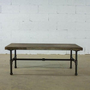 Modern Industrial Rectangular Coffee Table | Bright & Plus.