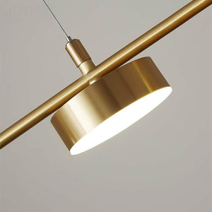 Modern LED chandelier with several Spotlights in metal Elies