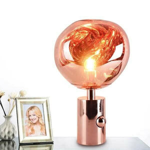 Modern Melt Led Table Lamp Replica Tom Dixon Gold/Chrome | Bright & Plus.