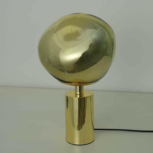 Modern Melt Led Table Lamp Replica Tom Dixon Gold/Chrome | Bright & Plus.