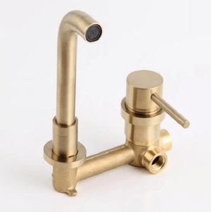 Modern Brass Wall Mounted Faucet | Bright & Plus.