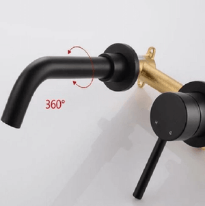 Modern Brass Wall Mounted Faucet | Bright & Plus.