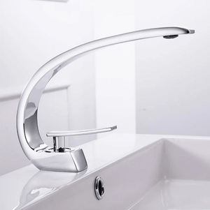 Modern Crane Design Single Handle Basin Faucet | Bright & Plus.