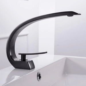 Modern Crane Design Single Handle Basin Faucet | Bright & Plus.