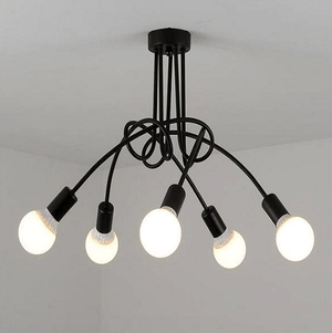 Modern Industrial Loft Chandelier | Bright & Plus.