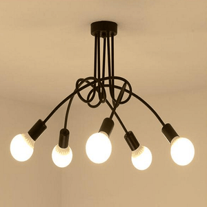 Modern Industrial Loft Chandelier | Bright & Plus.