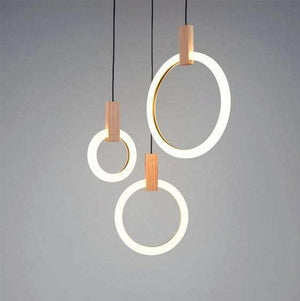 Modern LED Halo Hanging Lights | Bright & Plus.