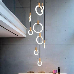 Modern LED Halo Hanging Lights | Bright & Plus.