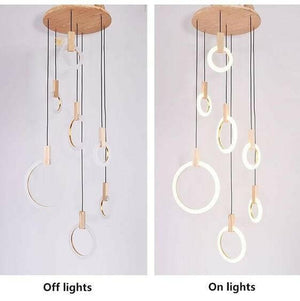 Modern LED Halo Hanging Lights | Bright & Plus.