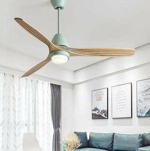 Modern Nordic Ceiling Fan with LED Light | Bright & Plus.