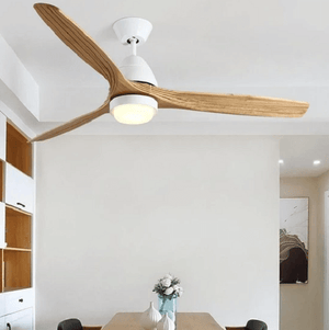 Modern Nordic Ceiling Fan with LED Light | Bright & Plus.