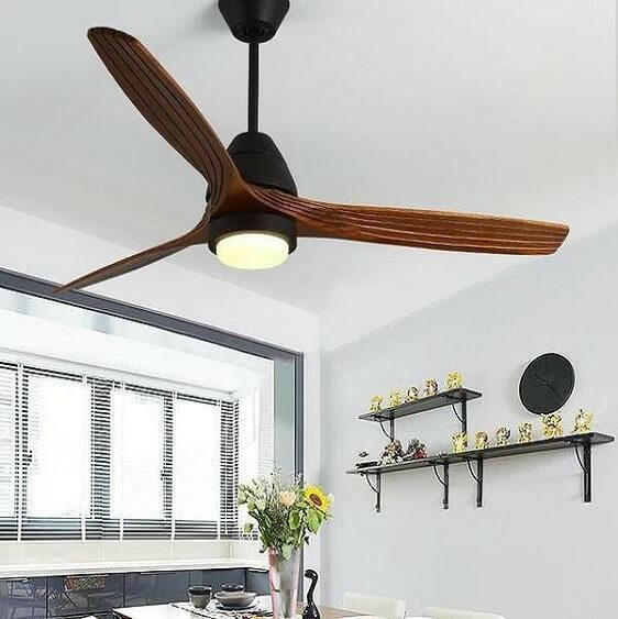 Modern Nordic Ceiling Fan with LED Light | Bright & Plus.