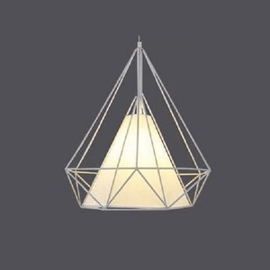 Modern Nordic Geometric Iron Cage Hanging Lamp | Bright & Plus.