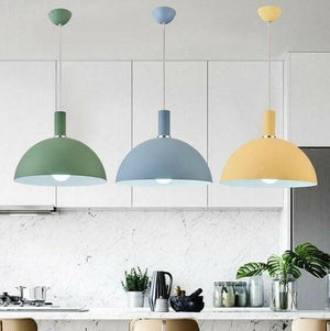 Modern Nordic Round Lampshade Hanging Light | Bright & Plus.