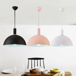 Modern Nordic Round Lampshade Hanging Light | Bright & Plus.