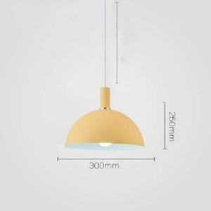 Modern Nordic Round Lampshade Hanging Light | Bright & Plus.