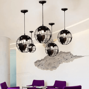 Modern Nordic World Globe Hanging Light | Bright & Plus.