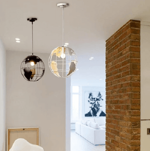 Modern Nordic World Globe Hanging Light | Bright & Plus.