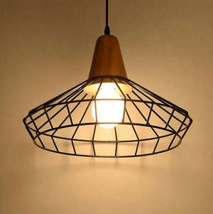 Modern Nordic Wrought Iron Hanging Cage Lamp | Bright & Plus.