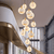 Moon's Marble Staircase Modern Chandelier