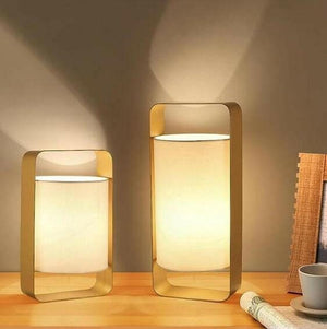 Nate - Modern Frame Floating Lantern Desk Lamp | Bright & Plus.