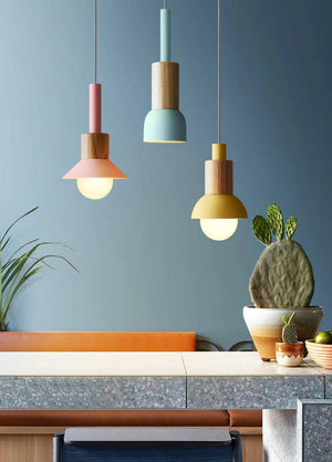 Neato - Metal & Wood Pendant Lights