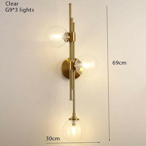 Nehid - Nordic Glass Ball Wall Lamp | Bright & Plus.