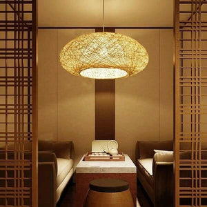 Nest - Round Rattan Pendant Light | Bright & Plus.