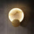 Nordic Round Marble LED Wall Lamp Modern Simple Brass