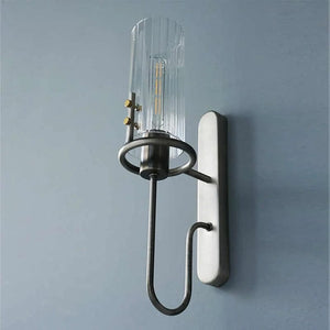 Othom - Retro Style Clear Glass Wall Lamp