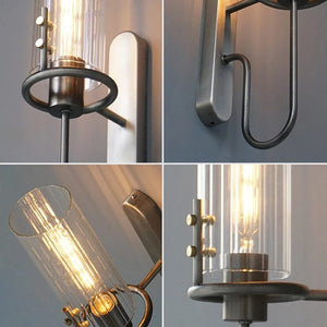 Othom - Retro Style Clear Glass Wall Lamp