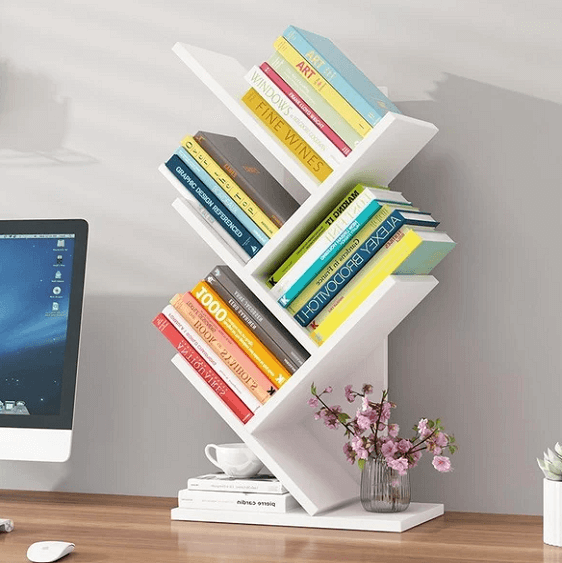 Paityn - Angled Desktop Bookcase | Bright & Plus.