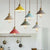 Pastel Coloured Cone Shade Industrial Pendant Light | Bright & Plus.