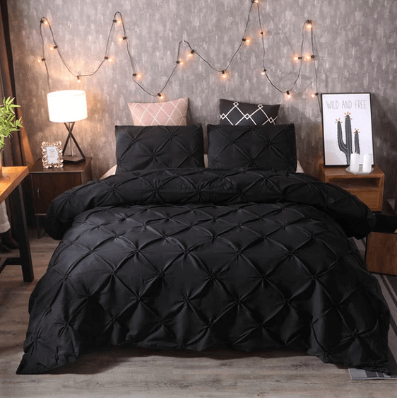 Pinch Pleat 3-Piece Duvet Cover Set | Bright & Plus.