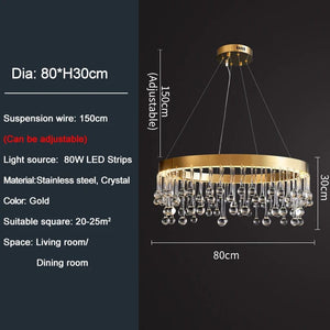 Rhea - Modern LED Crystal Chandelier