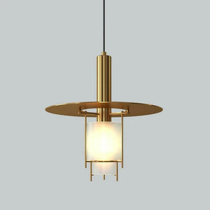 Rune - Gold/Black Iron Crystal Pendant Ceiling Lamp