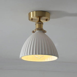 Ryota - Japanese Brass Ceramic Ceiling Lamp