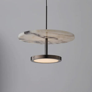 Sander - Round Natural Stone Pendant Light