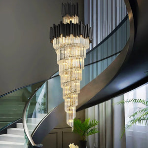 Sigurd - Modern Black Staircase Chandelier