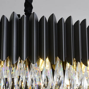 Silvano - Black Crystal Chandelier For Living Room