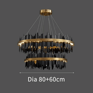 Spacestation Flush Mount Copper Multi-Level Chandelier | Bright & Plus.