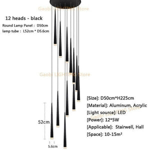 Wi - Conical Tube Black LED | Bright & Plus.