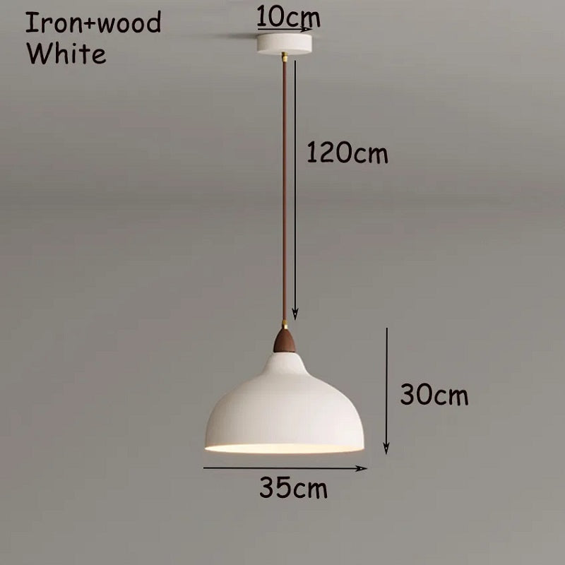 Sten - Danish Iron and Solid Wood Pendant Lamp