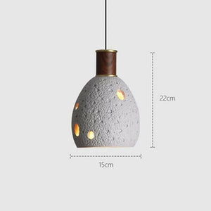 Stone - Vintage American Country Resin Pendant Lamp